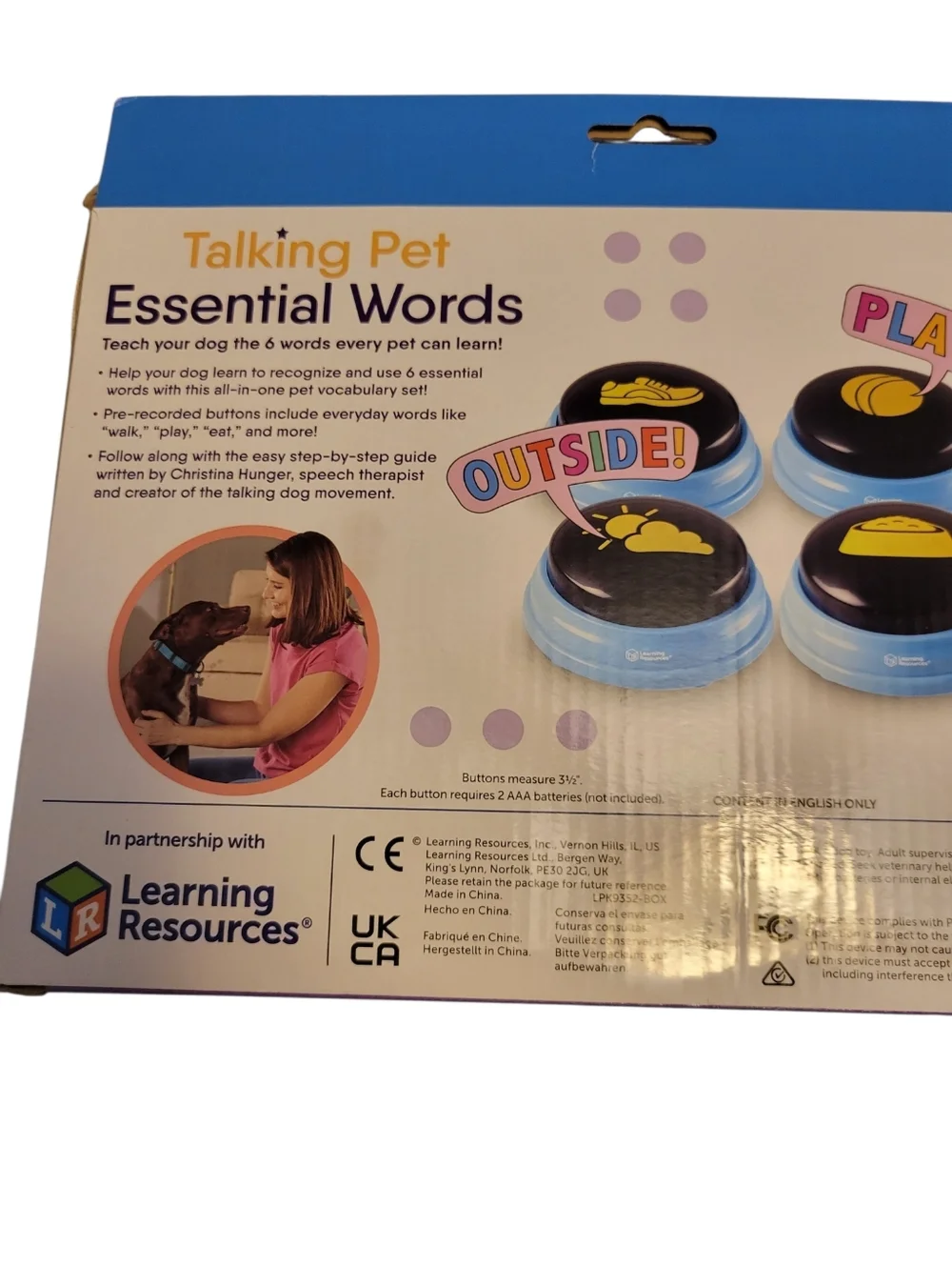 Learning Resources Hunger For Words Talking Pets Interactive Brain Game For Dogs